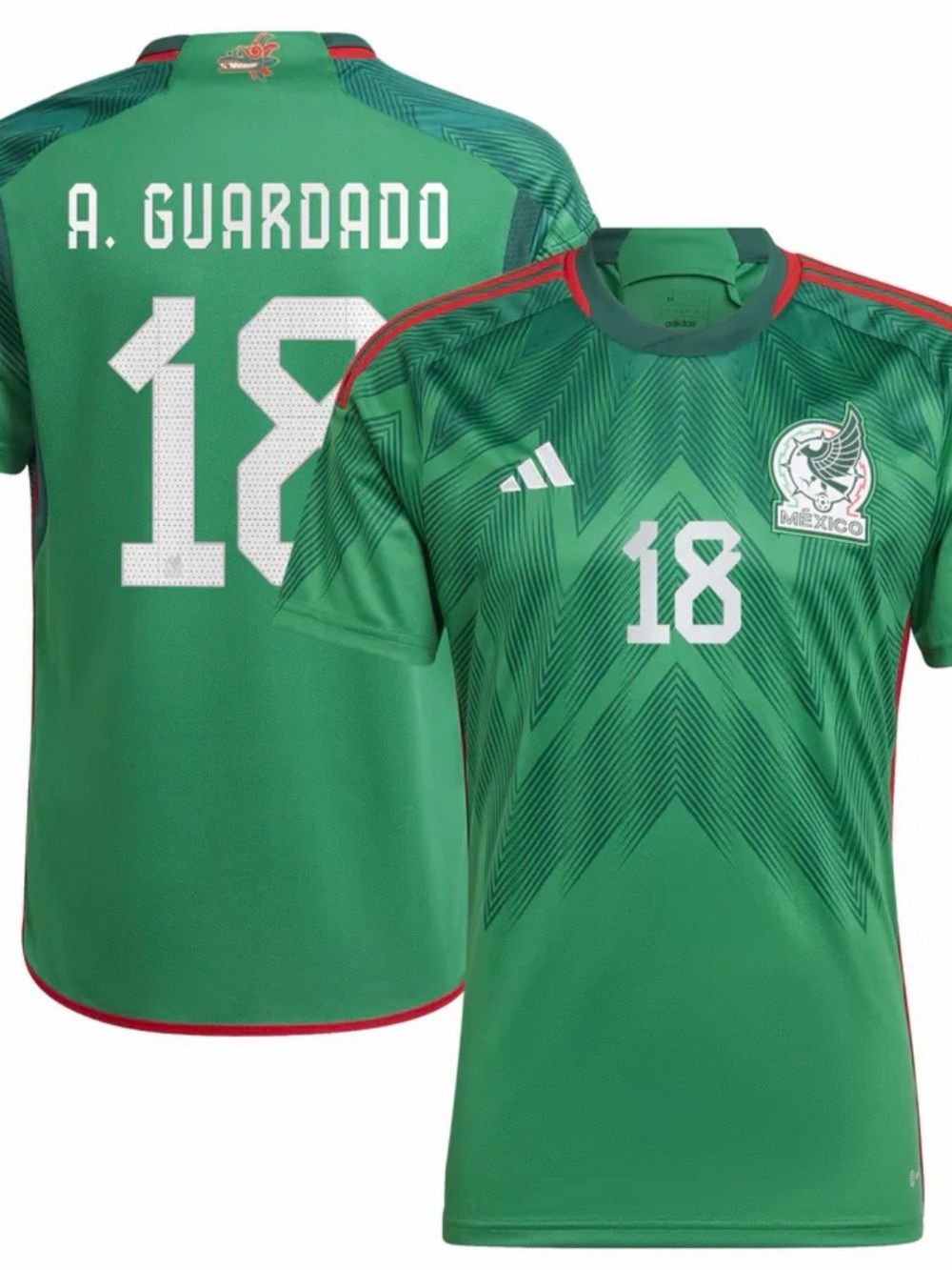 Andres Guardado Mexico National Team adidas 2022/23 Home Jersey - Green